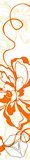 Бордюр для настенной плитки Нефрит-Керамика Монро оранжевый 40*7,5 см 76-00-35-050