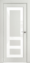 Межкомнатная дверь Uberture NEO ПДО 00005 Серена белый белое стекло