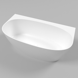 Каменная ванна WHITECROSS Pearl A 150*80 см (белый мат) 0214.155080.200