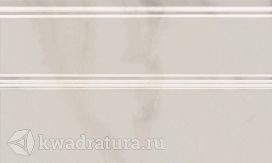 Бордюр для керамической плитки Kerama Marazzi Багет Гран Пале белый 15*25 см FMB009