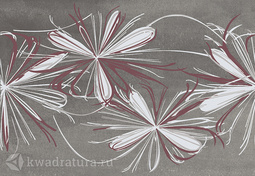 Декор для настенной плитки AZORI Sonnet Grey Flower 20,1*50,5 см 587902001