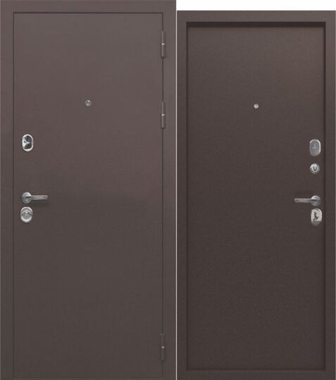 Дверь входная металлическая Е-Трейд 10 см Медный антик - Медный антик