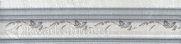 Бордюр для настенной плитки Kerama Marazzi Кантри Шик серый декорированный 5*20 см BLB029