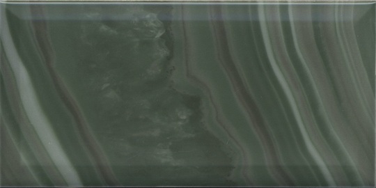 Настенная плитка Kerama marazzii Сеттиньяно 19077 зеленый грань глянцевый 9,9*20 см