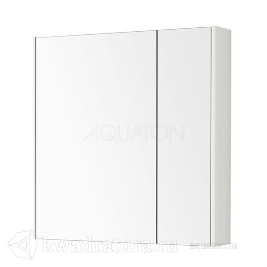 Зеркальный шкаф Aquaton Беверли 80 белый глянец 1A237102BV010