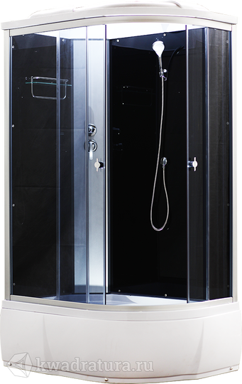 Душевая кабина AquaCubic 3106D L grey black 120*80 см