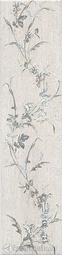 Керамогранит Kerama Marazzi Кантри Шик белый декорированный 9,9*40,2 см SG401600N