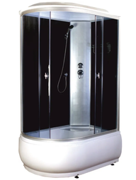 Душевая кабина AQUAPULSE 4006 D R grey black 120*80 см