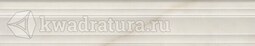 Бордюр для настенной плитки Kerama Marazzi Греппи багет белый BLF001R 7,3*40 см