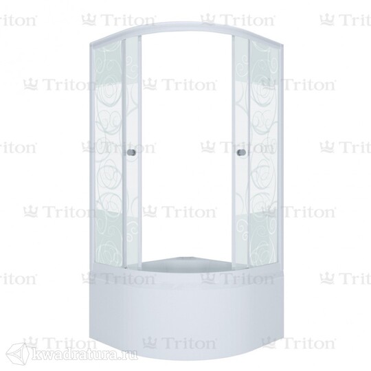 Душевое ограждение Triton Стандарт Узоры Б 90*90 (с поддоном) Щ0000025442