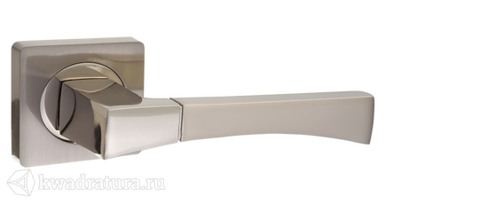 Дверная ручка Puerto AL 532-02 SN/NP никель матовый/никель белый