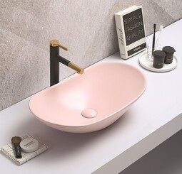 Раковина для ванной CERAMALUX 7811AMP-3 розовый