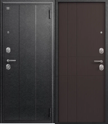 Дверь входная металлическая Центурион А-02 Серый муар - Лиственница темная