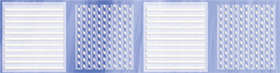Бордюр для настенной плитки AXIMA Агата голубая В 6,5*25 см