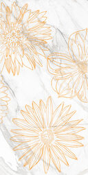 Декор Береза Керамика Briere Flower-1 30*60 см белый