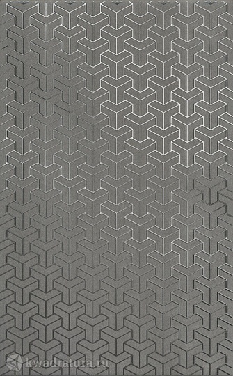 Декор для настенной плитки Kerama Marazzi Ломбардиа серый тёмный HGDC3716399 25*40 см