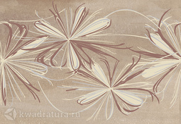 Декор для настенной плитки AZORI Sonnet Beige Flower 20,1*50,5 см 587892001