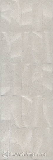 Настенная плитка Kerama Marazzi Безана серый светлый структура обрезной 12151R 25*75 см