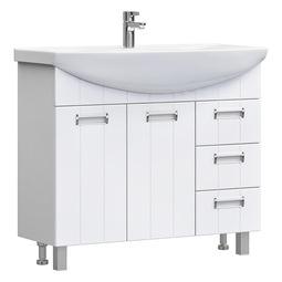 Тумба напольная Vigo Diana 105 белая с умывальником Стиль 105