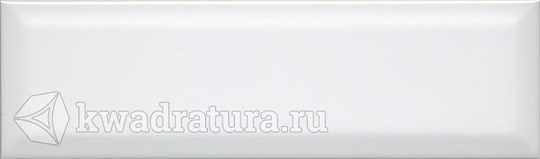Настенная плитка Kerama Marazzi Аккорд белый грань 8,5*28,5 см 9010