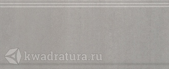 Бордюр для настенной плитки Kerama Marazzi Марсо серый обрезной BDA010R 12*30 см