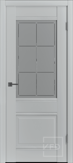 Межкомнатная дверь GreenLine Emalex E-C2 Crystal Steel