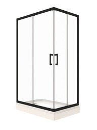 Душевое ограждение Triton Фикс-Блэк 120*90 (с поддоном) Щ0000077396