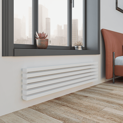 Горизонтальный радиатор WABEH Флоренция Н 6 секций, высота 285 мм, ширина 1000 мм