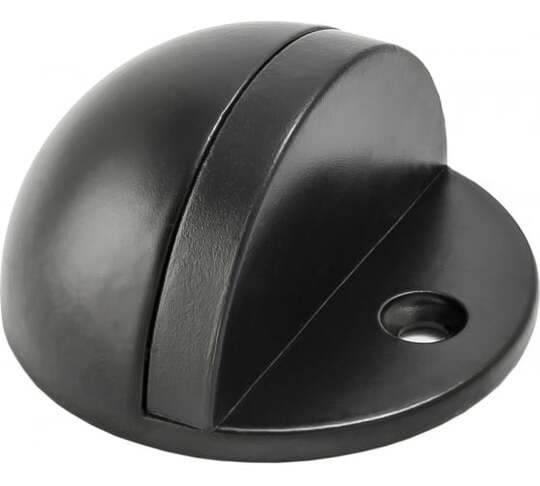 Ограничитель дверной Renz INDS 44 Black напольный, черный