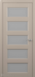 Межкомнатная дверь ALBERO Эрмитаж - 6 Серый, стекло мателюкс