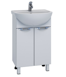 Тумба напольная Vigo Callao 50 белая с умывальником Уют 50