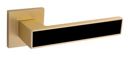 Дверная ручка TIXX 237-03 slim SSG/B Кария золото матовое сатинированное /черный