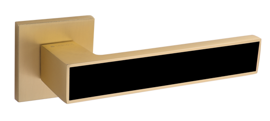 Дверная ручка TIXX 237-03 slim SSG/B Кария золото матовое сатинированное /черный