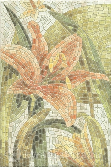 Декор для настенной плитки Kerama Marazzi Летний сад Лилии лаппатированный HGDA143880L 20*30 см