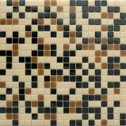 Мозаика NSmosaic MIX15 чёрно-коричневый (сетка) 32,7*32,7 см