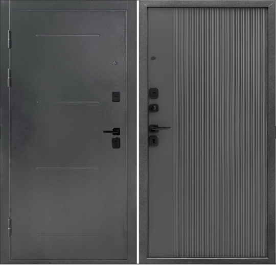 Дверь входная металлическая Форпост Монблан графит