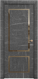 Межкомнатная дверь Uberture Neo Loft ПДЗ 301 Торос графит, бронзовое зеркало