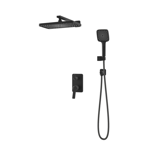 Встраиваемая душевая система Iddis Parker с тропическим душем, черный матовый, PARBL02i67