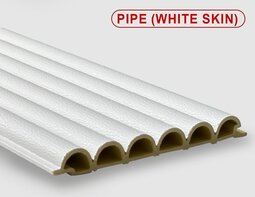 Бамбуковая панель Pipe white skin 123*2800*15