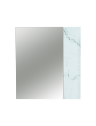 Зеркало-шкаф ViMark Венеция 60 белый мрамор/белый лак