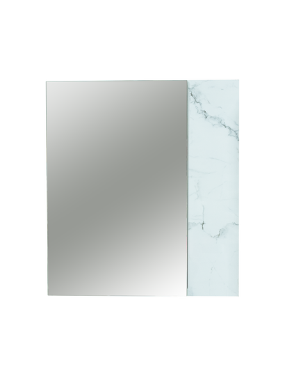 Зеркало-шкаф ViMark Венеция 60 белый мрамор/белый лак