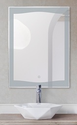 Зеркало с встроенным светильником и сенсорным выключателем  12W, 220-240V, 600x30x800