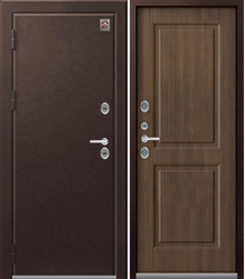 Дверь входная металлическая Центурион Т-4 Шоколадный муар - Миндаль