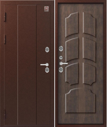 Дверь входная металлическая Центурион Т-6 Медь антик - Тиковое дерево