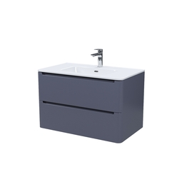 Тумба подвесная Iddis Edifice 80 см темно-серая с умывальником EDI80D0i95K