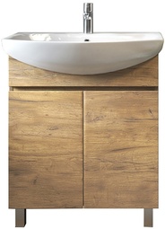 Тумба напольная Vigo Wing 70 дуб золотой с умывальником Балтика 70