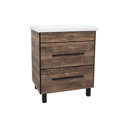 Тумба напольная ViMark GEO Brauni 60 с двумя ящиками и умывальником MODUO 60