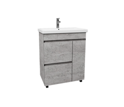 Тумба напольная ViMark ТИМБЕР 70 БЕТОН с умывальником COMO 70