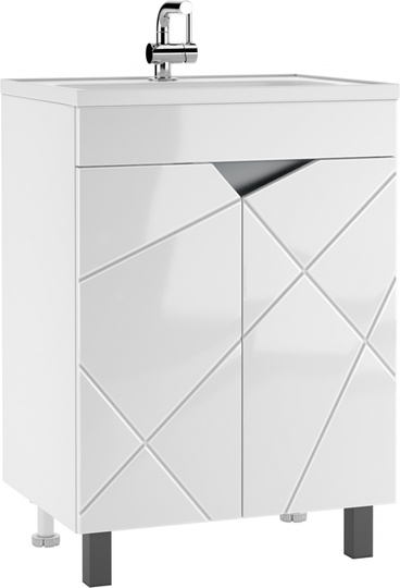 Тумба напольная ViMark Villy 70 с умывальником Alba 70