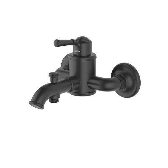 Смеситель для ванны матовый черный Aquatek Классик AQ1540MB